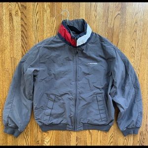 MEN'S TOMMY HILFIGER YACHT JACKET WINDBREAKER WATERSTOP KHAKI  SIZE LARGE